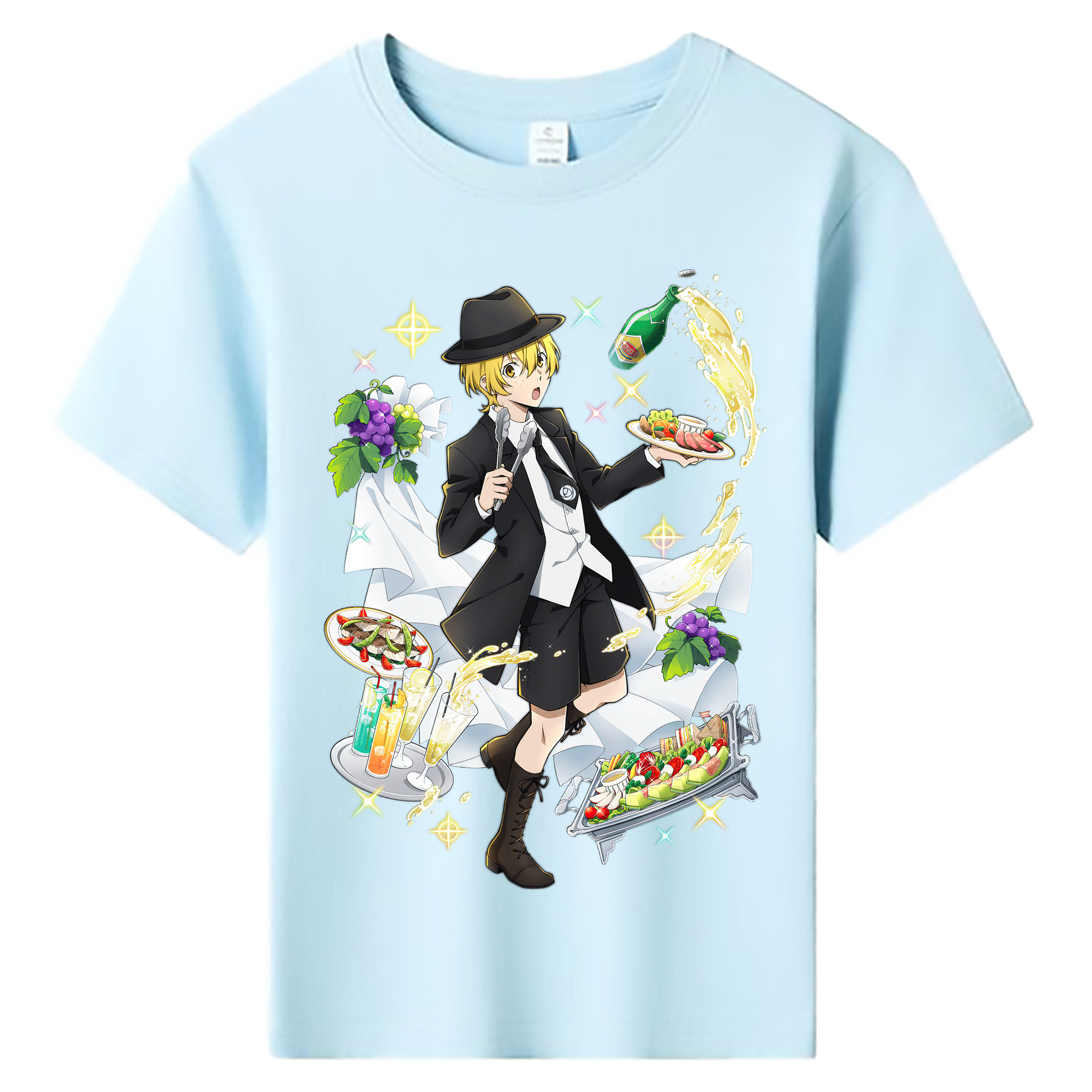 （画像用） 文豪ストレイドッグス Bungo Stray Dogs 綿100％キッズTシャツ（フロントプリント）